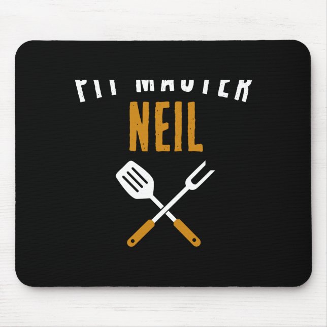 Retro T Master Name Funny Id Smoke That  Mousepad (Vorne)