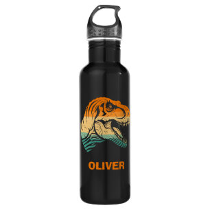 Retro T-rex Dinosaur Edelstahlflasche