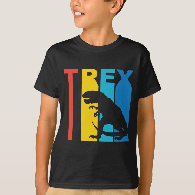 Retro T Rex T-Shirt (Vorderseite)