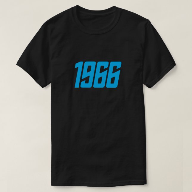 Retro T - Shirt 1966 (blau) (Design vorne)