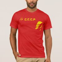 Retro T-Shirt CCCP Hammer und Sichel-Lenin