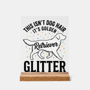 Rétro T-Shirt Cheveux de Chien Pailleté Golden Ret