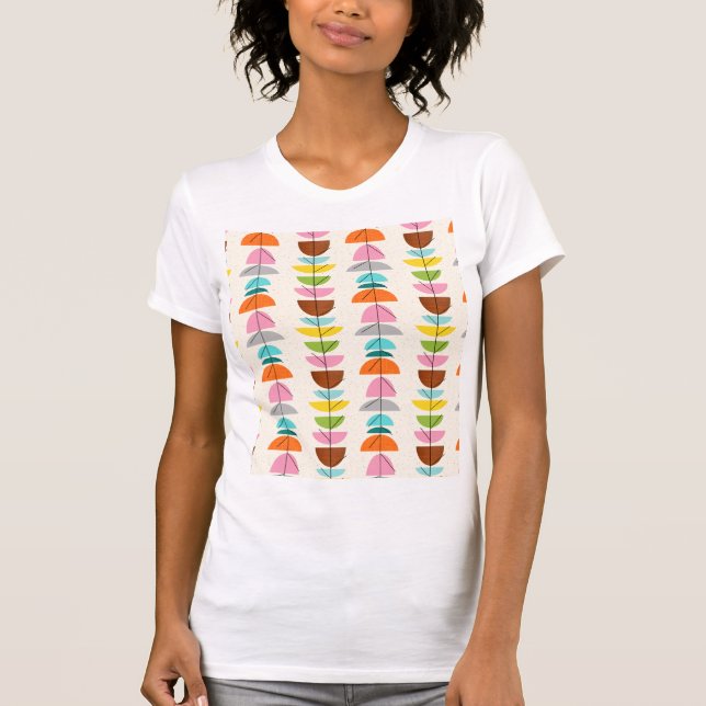 Rétro T-shirt coloré de nids (Devant)