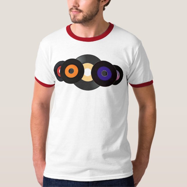 rétro T-shirt de 45 disques (Devant)