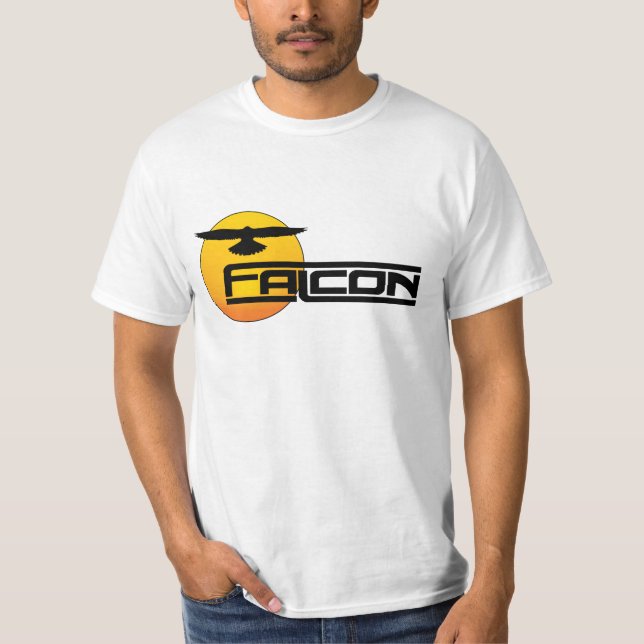 Rétro T-shirt de faucon (Devant)