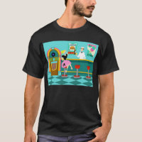 Rétro T-shirt de fontaine de soude