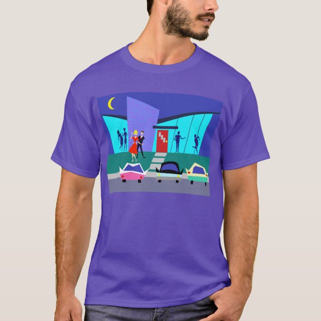 Rétro T-shirt de partie de Chambre ouverte (Devant)