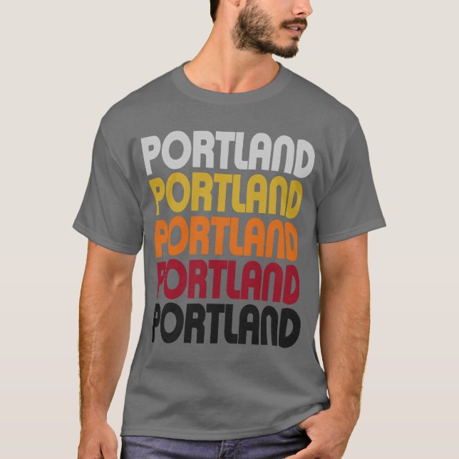 Rétro T-shirt de Portland (Devant)