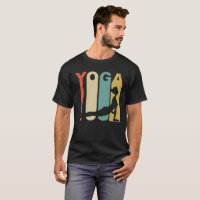 Rétro T-shirt de yoga de style des années 1970