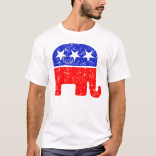 Retro T-Shirt des republikanischen Party-Logos