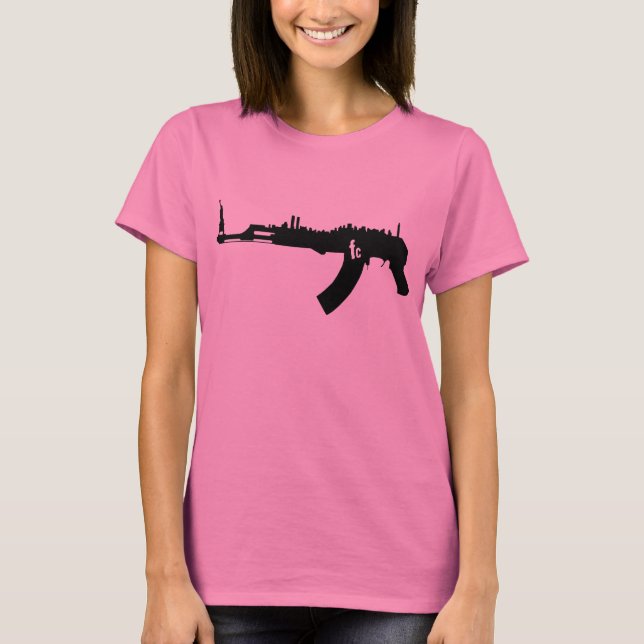 Rétro T-shirt du NY AK 47 des femmes (Devant)