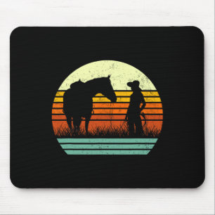 Retro T-Shirt für Damen & Amp; Mädchen I Liebe Mousepad