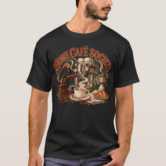 Retro-T-Shirt für Kaffeeliebhaber der Home Café So T-Shirt