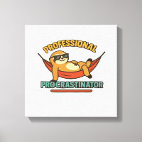 Retro-T-Shirt für professionelle Faultier-Prokrast
