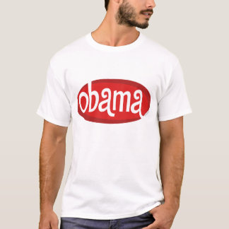 Rétro T-shirt rouge d'Obama
