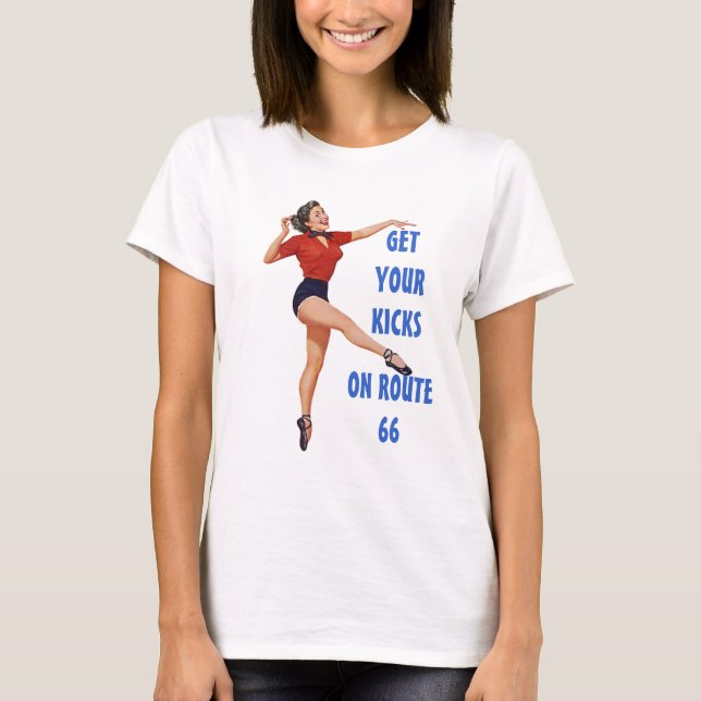RETRO T-SHIRT-T - SHIRT ERHALTEN IHRE TRITTE AUF (Vorderseite)