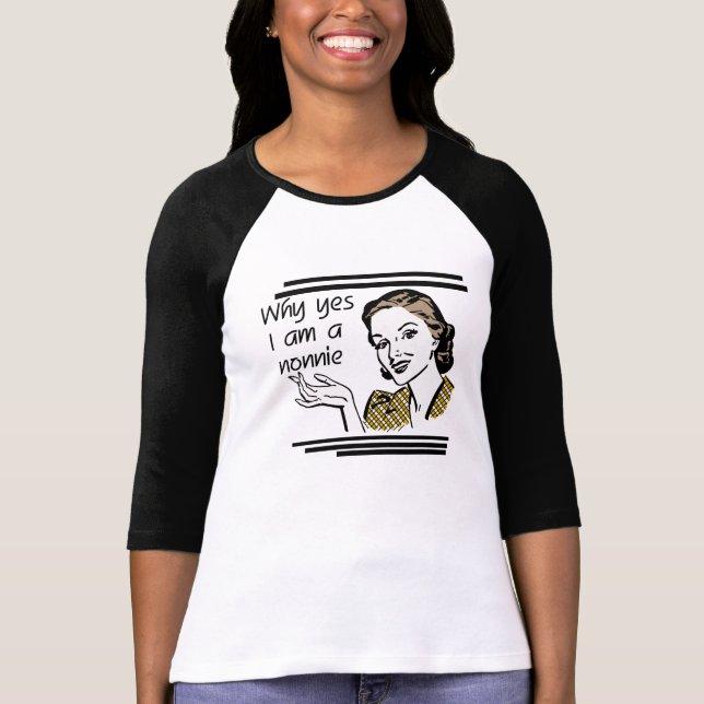 Rétro T-shirts et cadeaux de Nonnie (Devant)