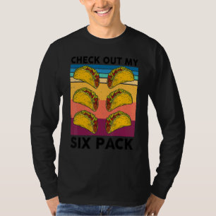 Retro Taco Karo Out My Six Pack 6 Pack mexikanisch T-Shirt
