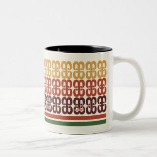Retro Taco Shop Muster Tasse