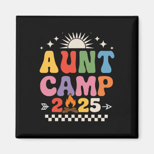 Retro-Tante-Camp 2025 Familienurlaub Sommercampen Magnet