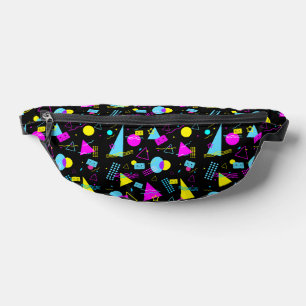 RETRO TAPE FARBIGE FORMEN BAUCHTASCHE