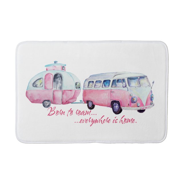 Rétro tapis de bain de caravane et de Van de (Devant)