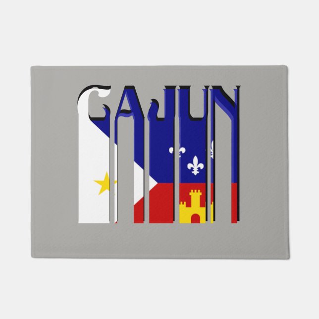 Rétro tapis de porte de la Louisiane de drapeau de (Devant)