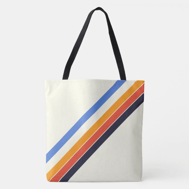 Retro-Tasche mit fünf Streifen Tasche (Vorderseite)