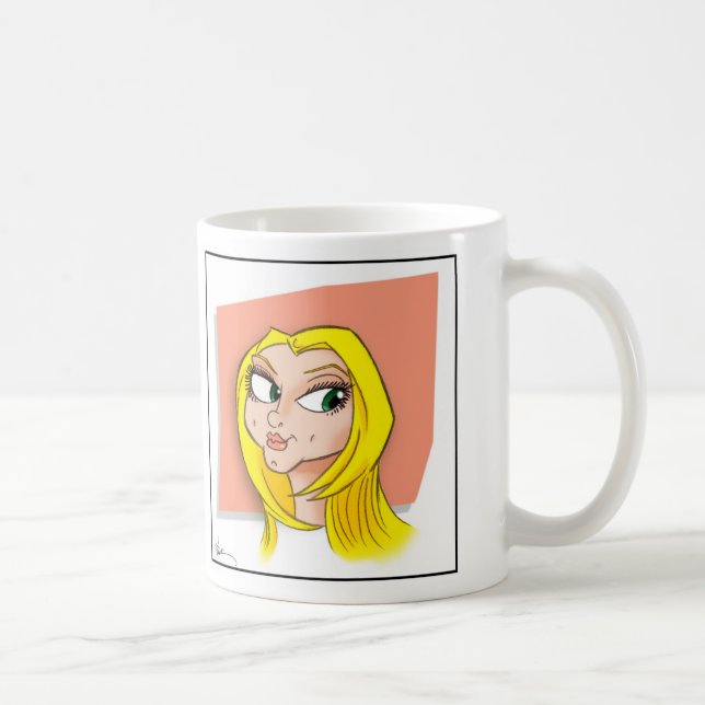 Rétro tasse blonde (Droite)