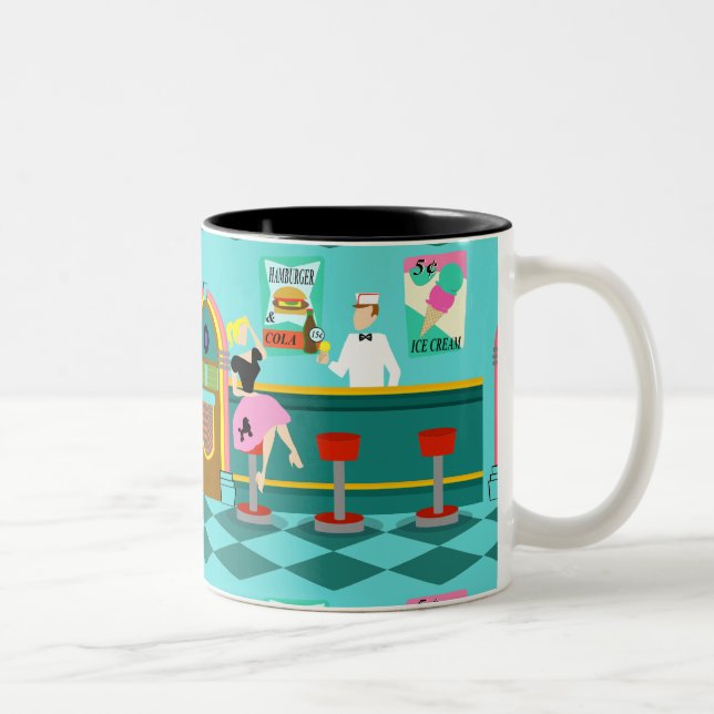 Rétro tasse de fontaine de soude (Droit)