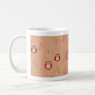 Rétro tasse de hiboux