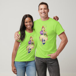 Retro-Tätowierung und Phoenix-Design - Gay-Liebe T-Shirt