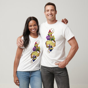 Retro-Tattoo-Design Kreuz und Schmetterling -schwu T-Shirt