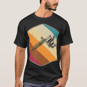 Retro Tattoo Gun Tattooist Inkted Tattoo Art T-Shirt
