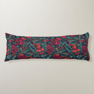 Retro Tattoo Muster Kissen