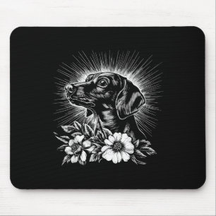 Retro Tattoo Style Dackel Dog Lover _1 Mousepad