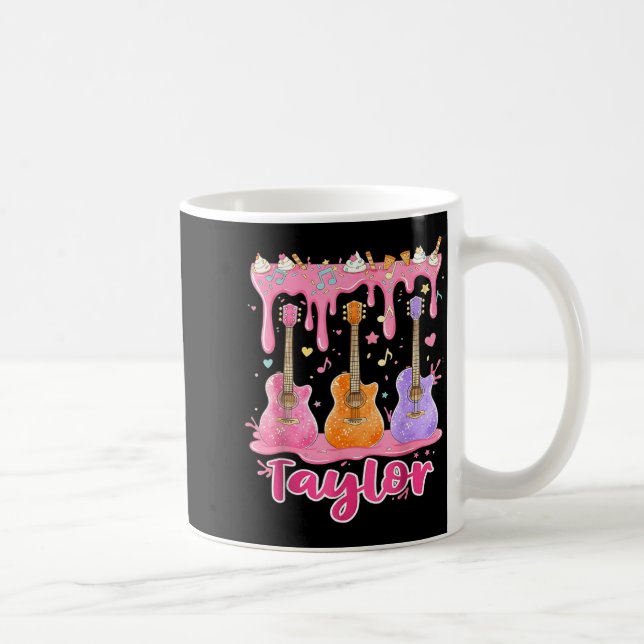 Retro Taylor Ice Cream Dripng Groovy 80's Women Me Kaffeetasse (Rechts)