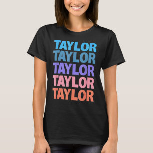 Retro Taylor Text Design T-Shirt