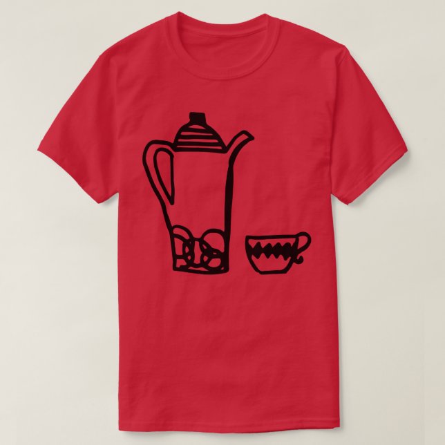 Retro Tea Kettle T-Shirt (Design vorne)