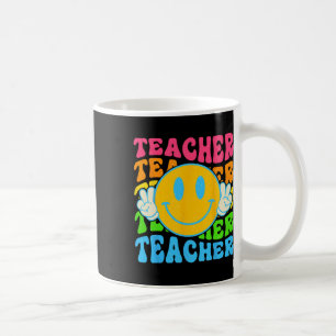 Retro Teacher Happy Smile Face - Grundschule Kaffeetasse