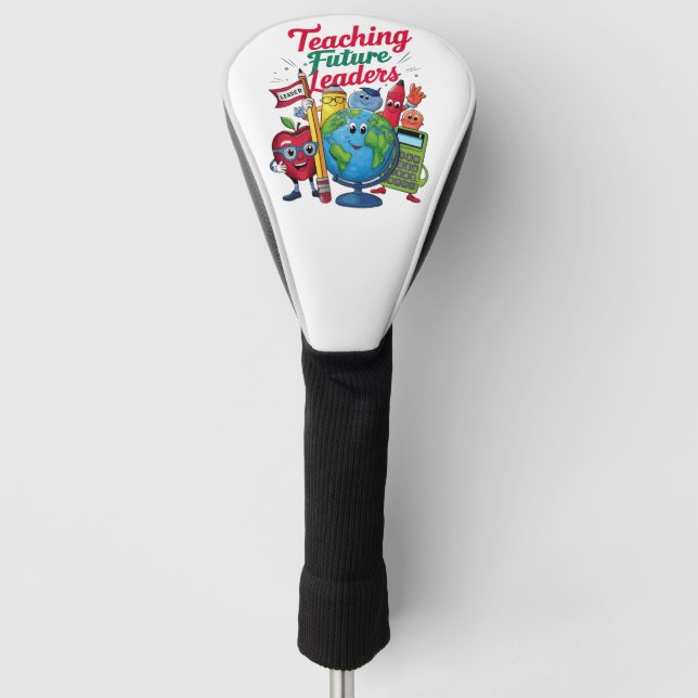 Retro Teacher School Golf Headcover (Vorderseite)