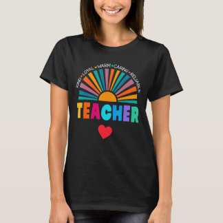 Retro Teacher Squad Inspiration - Farbiges Element T-Shirt