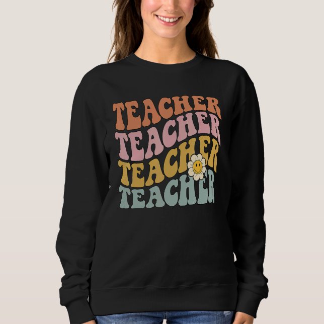 Retro Teacher Tee Cute Teacher   for New Teacher (Vorderseite)