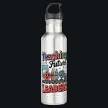 Retro Teaching Future Leaders Groovy Teacher Edelstahlflasche<br><div class="desc">Retro Teaching Future Leaders Groovy Teacher Back to School</div>