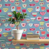 Retro Teacups Aquamarin