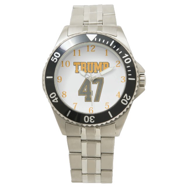 Retro Team Trump 47 Vintag Armbanduhr (Vorderseite)