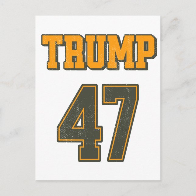 Retro Team Trump 47 Vintag Postkarte (Vorderseite)