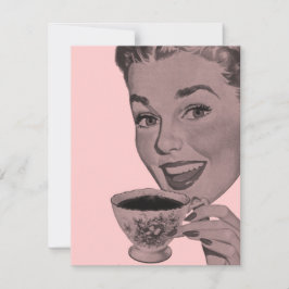 Retro-Tee-Party Einladung