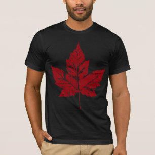 Rétro tee - shirt de feuille d'érable de T-shirt