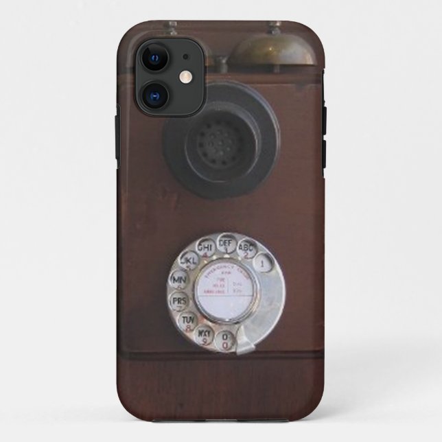 Retro Telefon Case-Mate iPhone Hülle (Rückseite)